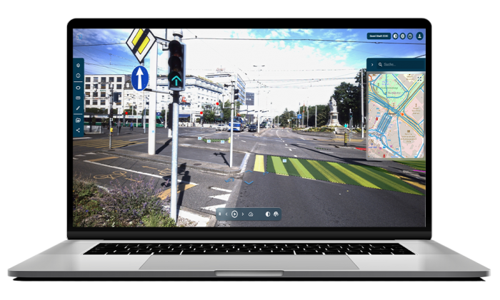 Die digitale Strasse der Stadt Basel im infra3D Edit